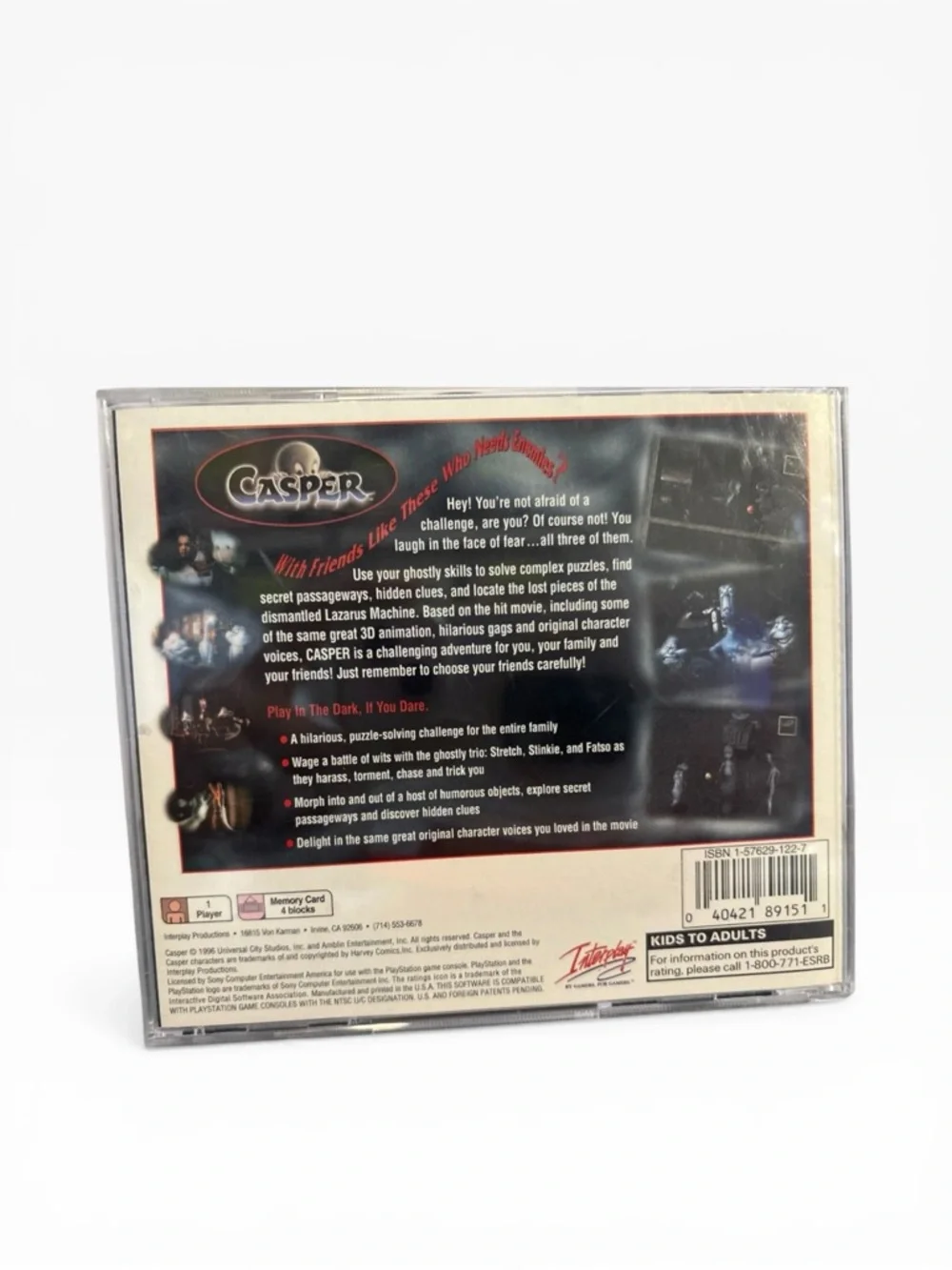 ClassicCasper a Haunting 3D Challenge PlayStation 1 Complete CIB w/ Reg Card